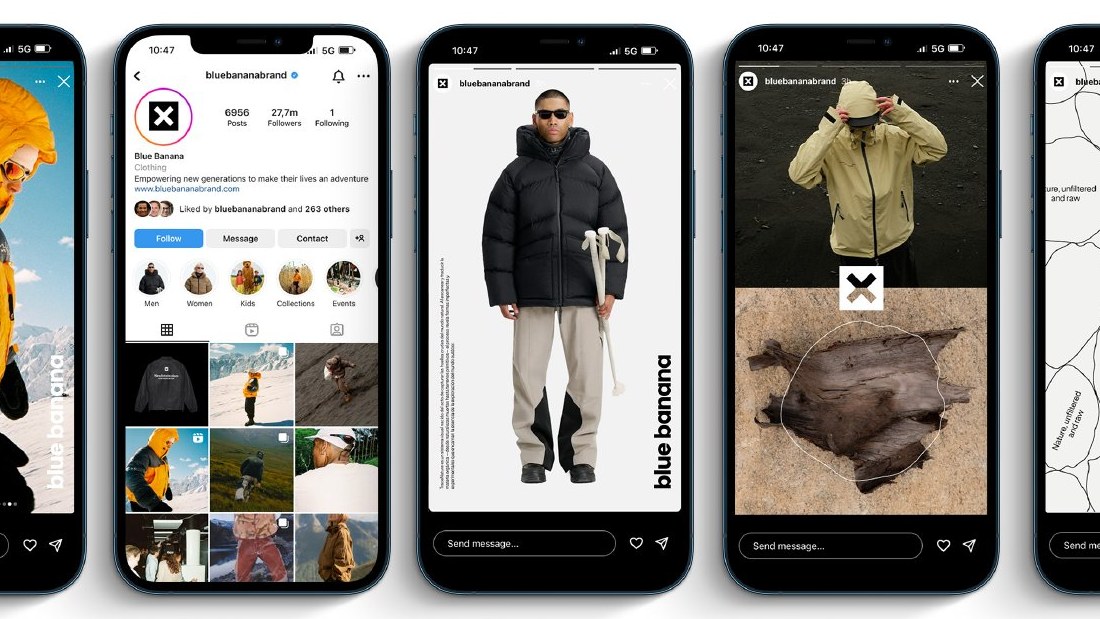 Blue Banana, aplicaciones en Instagram del Brandbook 2026